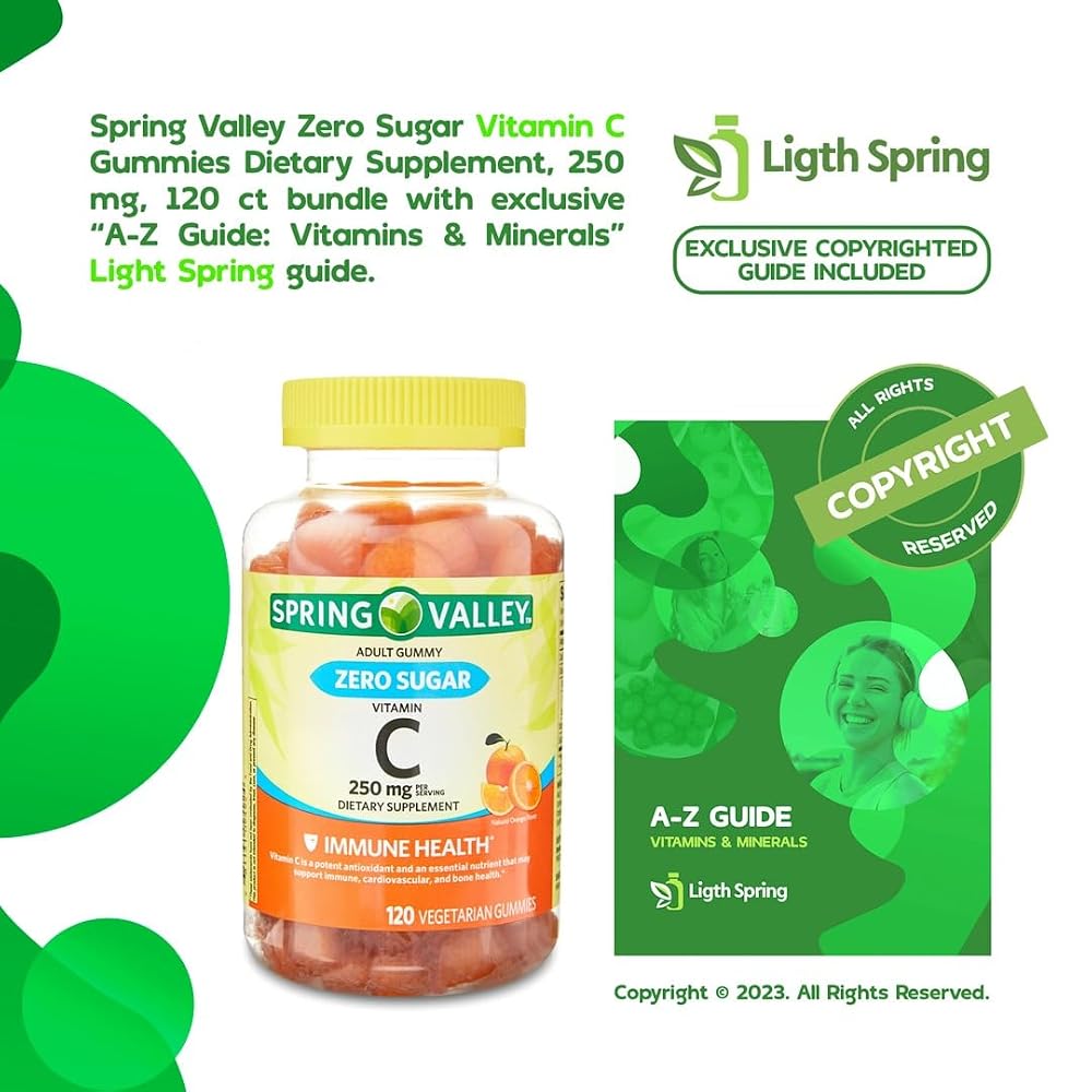 LightSpring Vitamin C 250 mg Gummies Immune Support - 120 Count - image 4