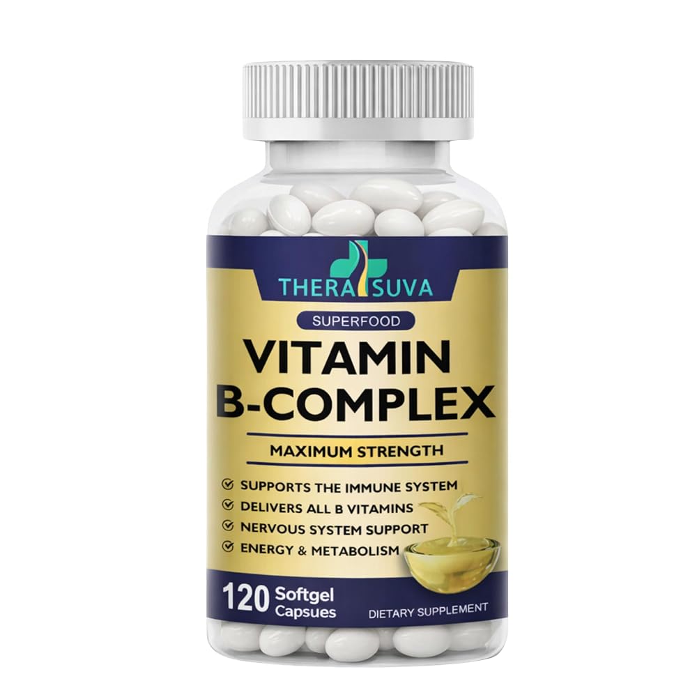 TheraSuva Vitamin B-Complex + CoQ10 + Vitamin C - 120 Softgels