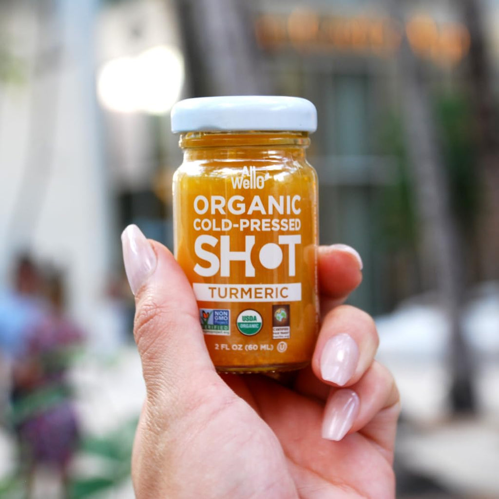 ALLWELLO Cold-Pressed Ginger Shot, 60 mL, USDA Organic, NONGMO