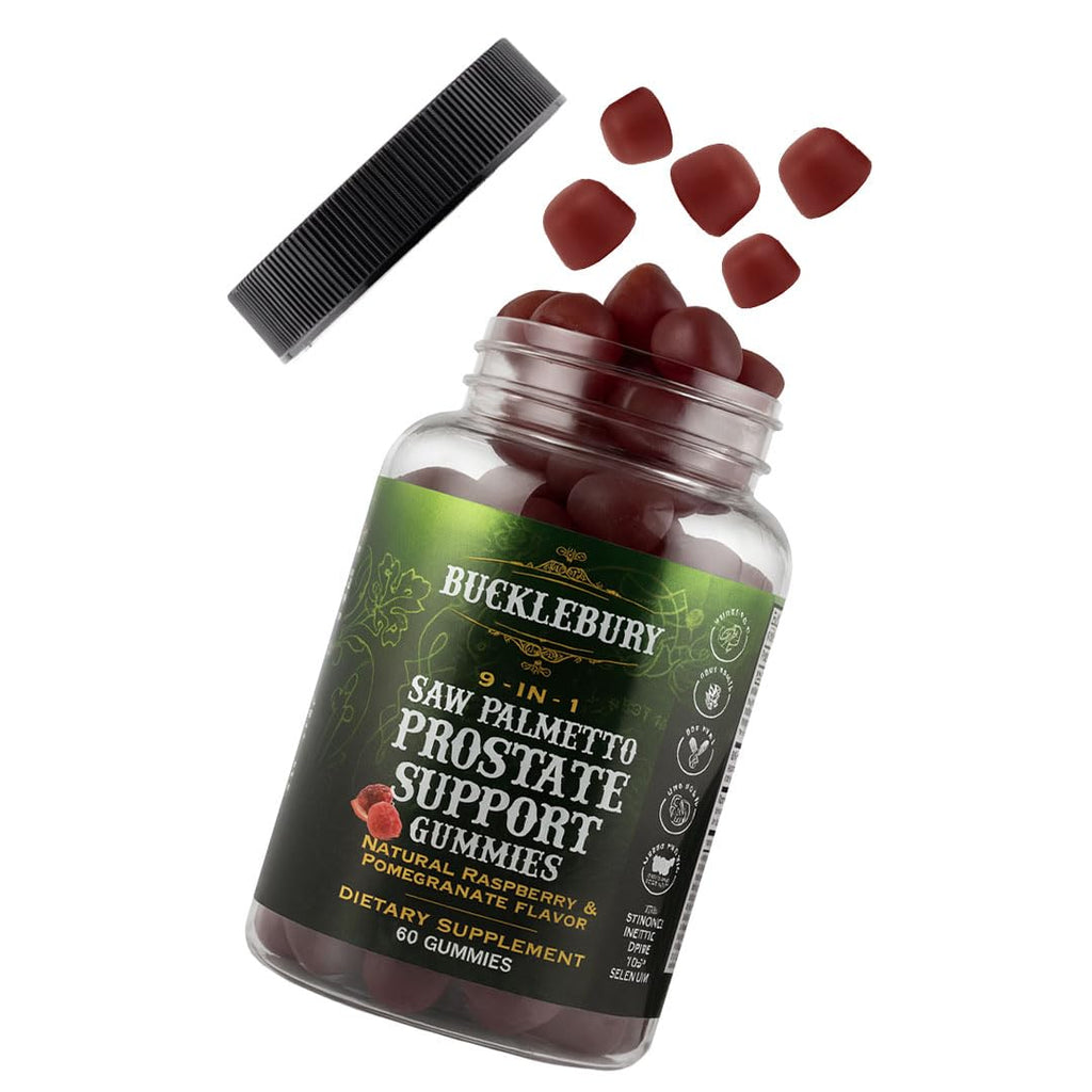 BUCKLEBURY Saw Palmetto 9-in-1 Gummies for Prostate Support - 60 Gummies - image 8