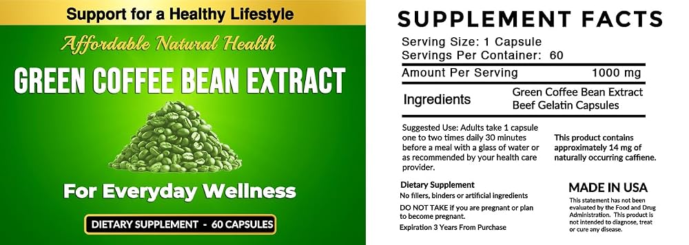 Heaven's Gate Green Coffee Bean Extract - 60 Capsules - image 3