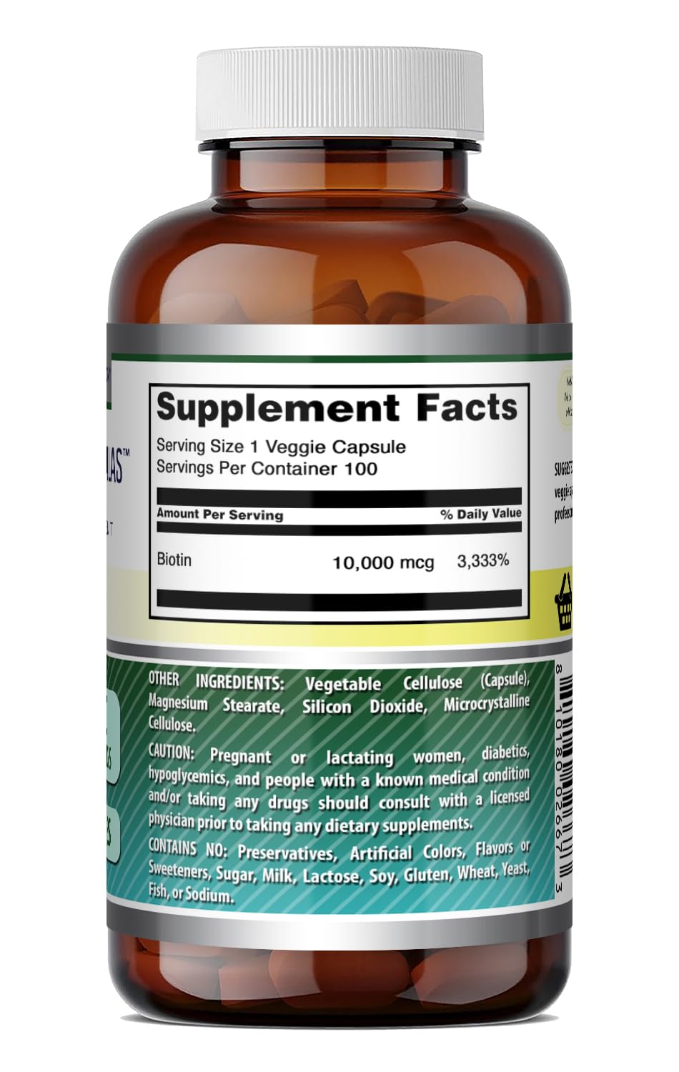 Amazing Formulas Biotin 10000 mcg Veggie Capsules