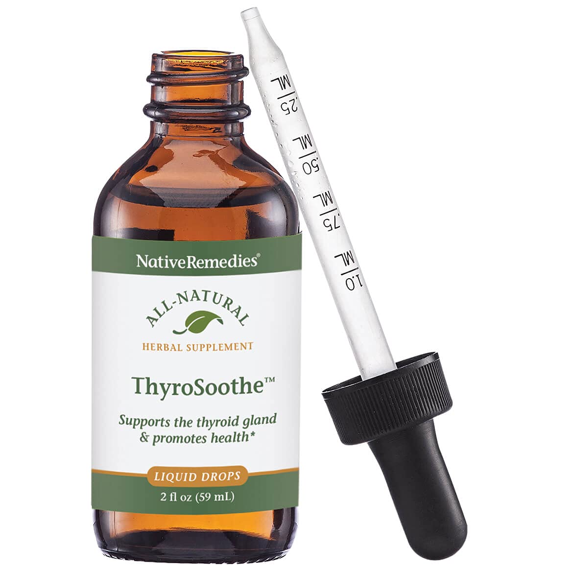 Fox Valley Traders Native Remedies ThyroSoothe Thyroid Support Drops - 2 Pack - image 2