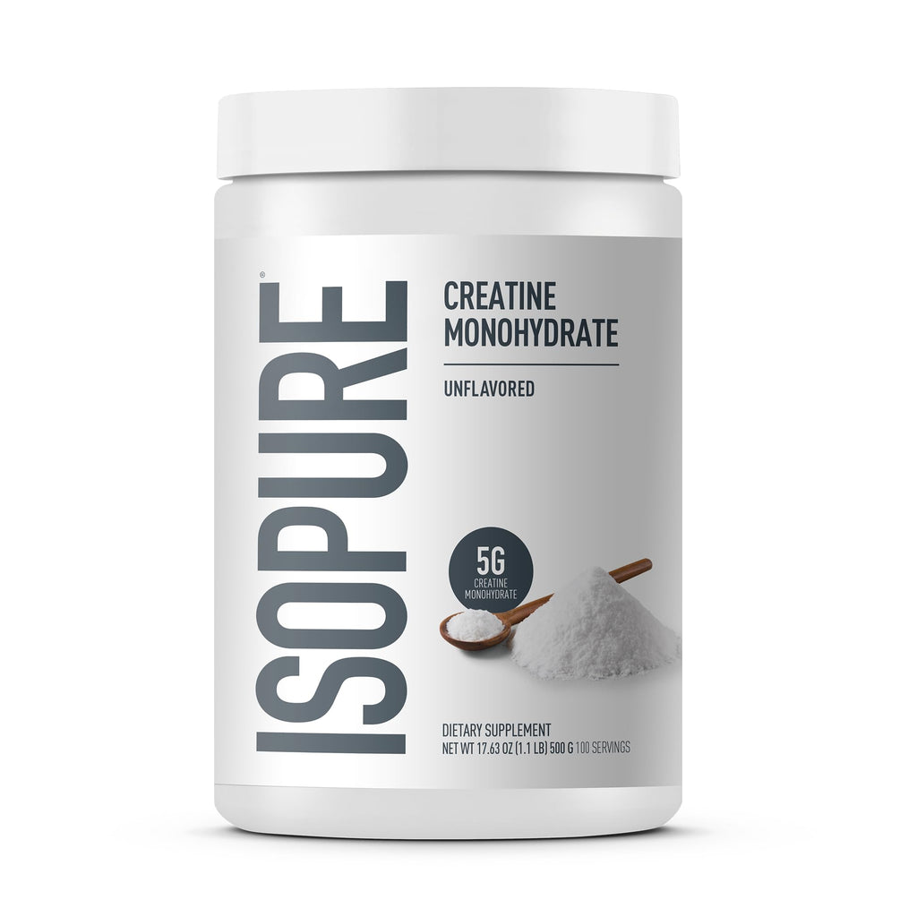 Isopure 100% Pure Creatine Monohydrate Powder - 100 Servings
