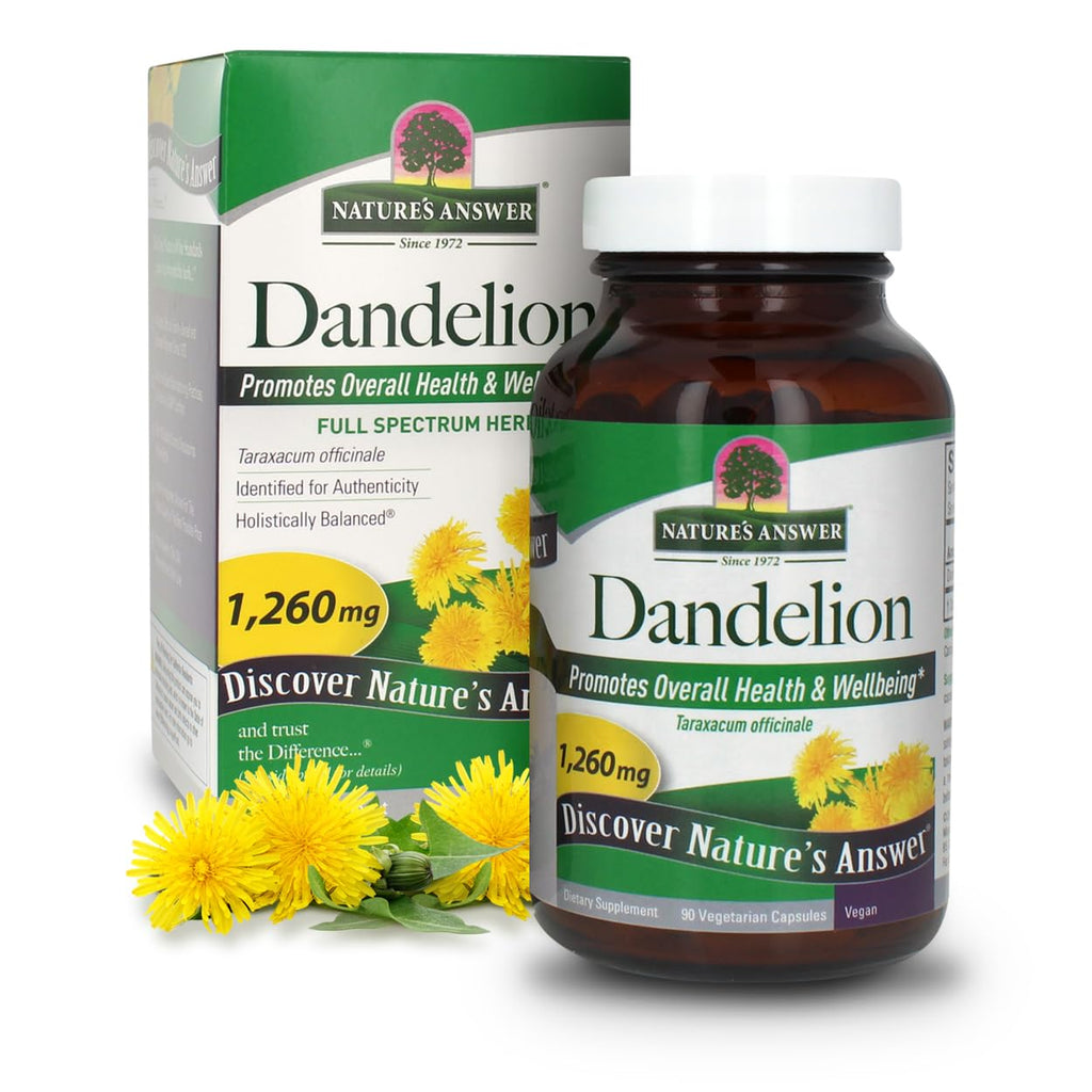 Nature's Answer Dandelion Root Liver Support - 90 Vegetarian Capsules