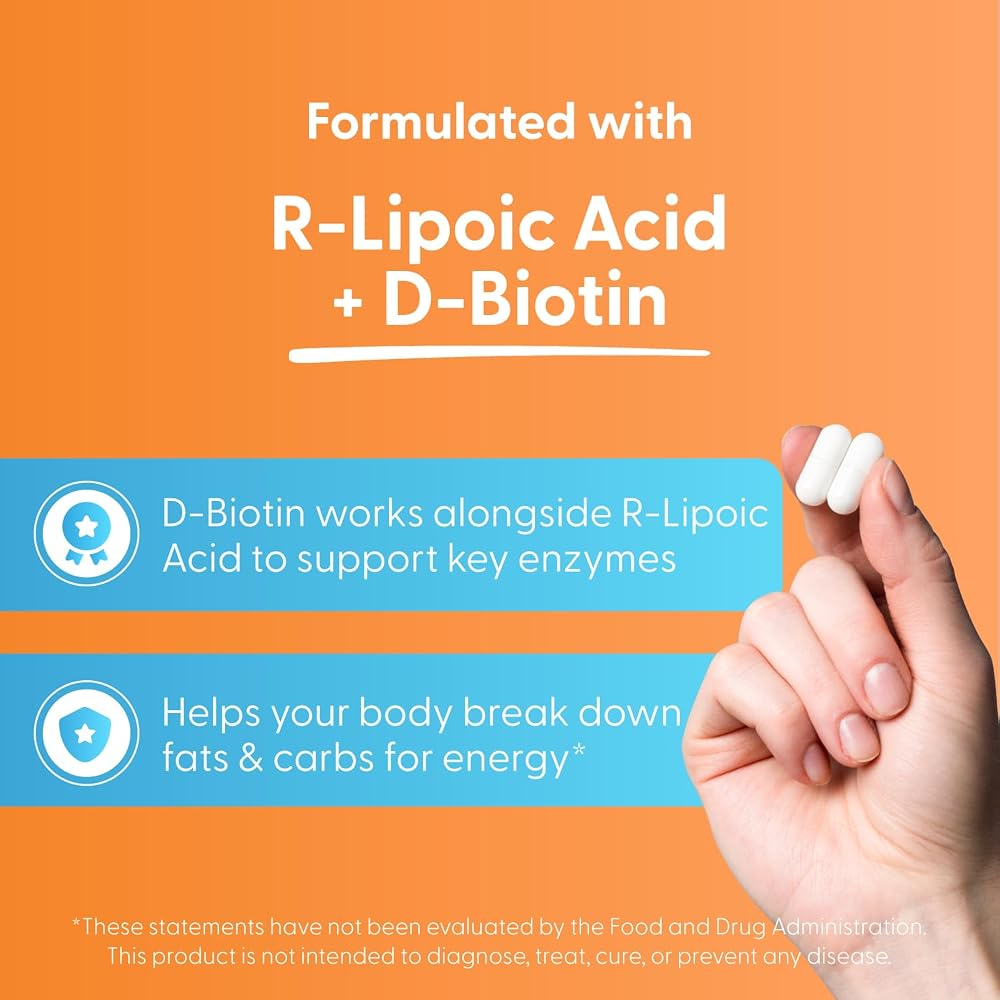Doctor's BEST Stabilized R-Lipoic Acid 100 mg - 60 Vegetarian Capsules - image 4