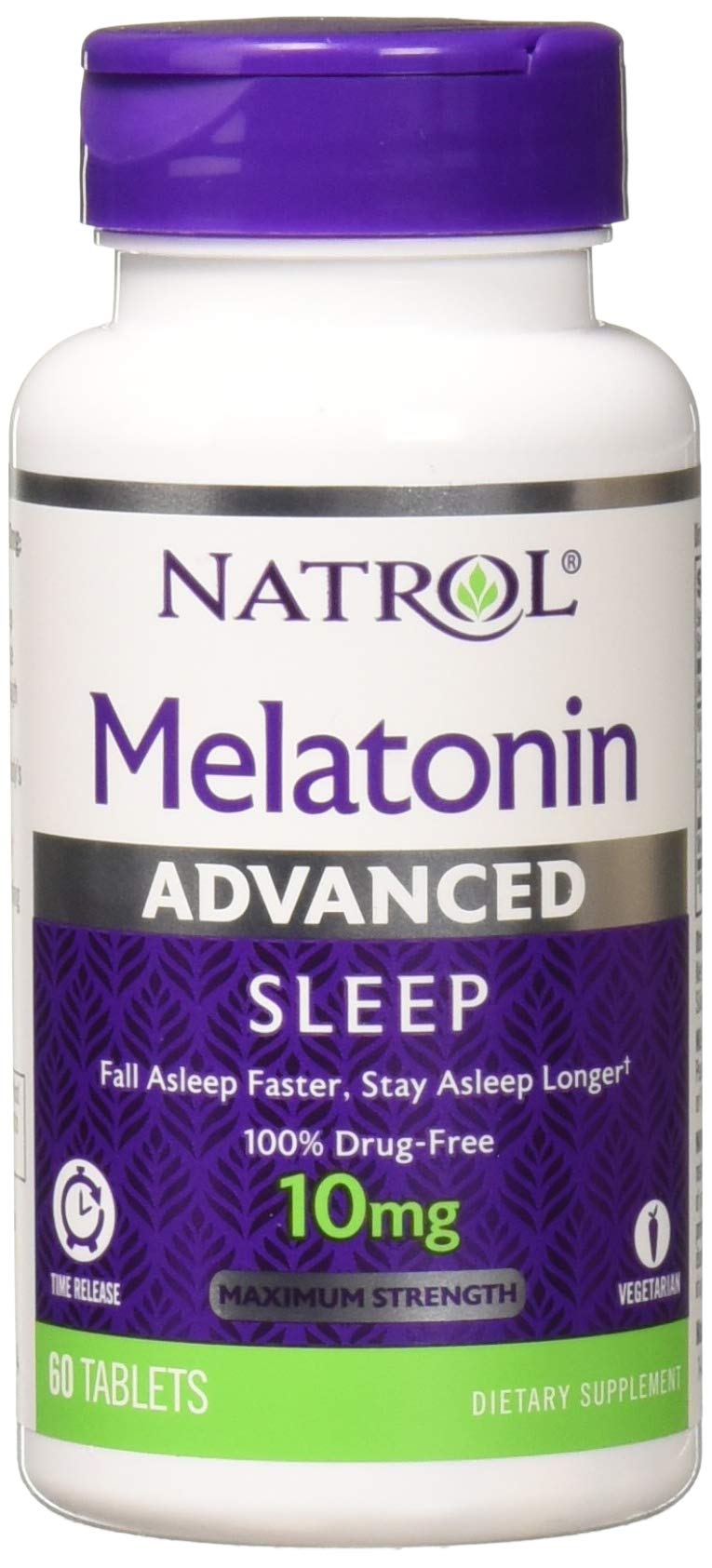 Xllent Natrol Advanced Sleep Melatonin 10 mg Tablets - 120 Count