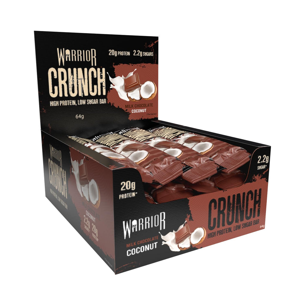 Warrior HIGH Protein Bars Caramel Crispy Crunch - 12 Pack