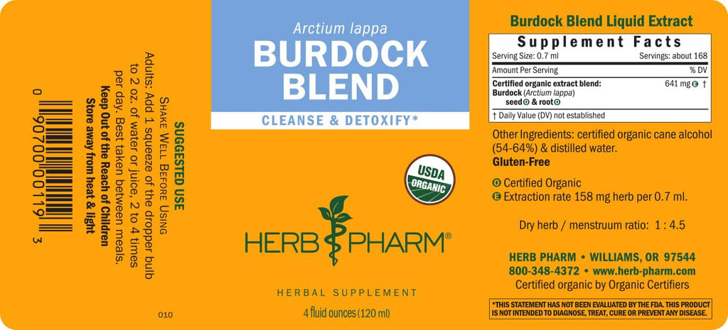 Herb Pharm Organic Burdock Root Extract Liquid Drops - 4 fl oz - image 8