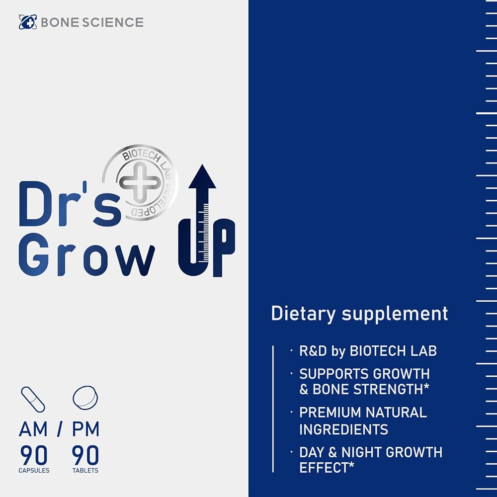 BONE SCIENCE Dr's Grow UP AM & PM Bone Support for Kids & Teens - 180 Count - image 2