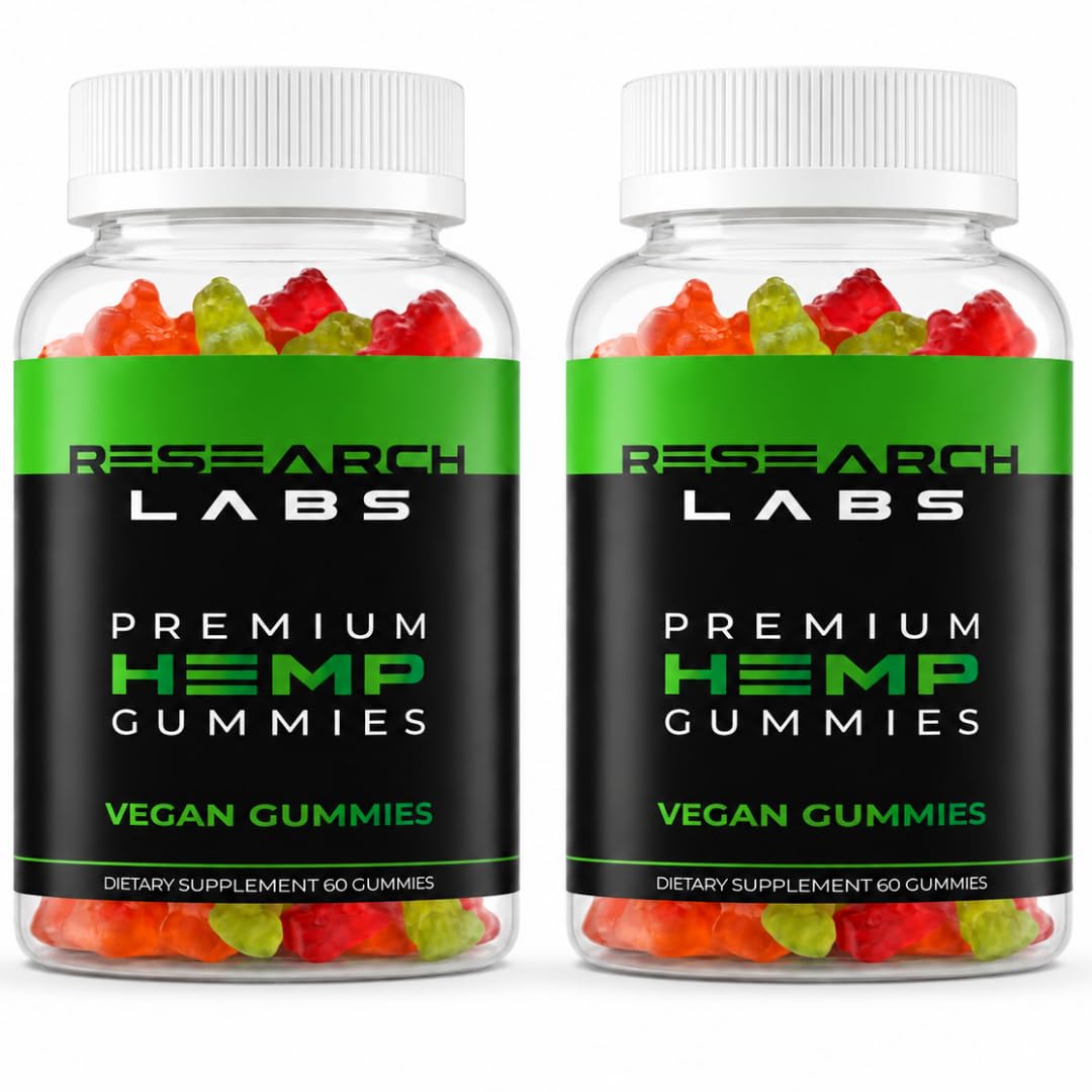 Research Labs Premium Hemp Gummies Omega 3-6-9 - 120 Count
