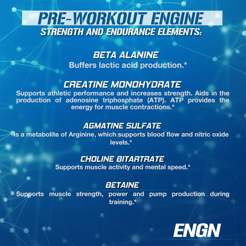 Evlution EVL Intense Pre Workout with Creatine - ENGN Energizing Pre