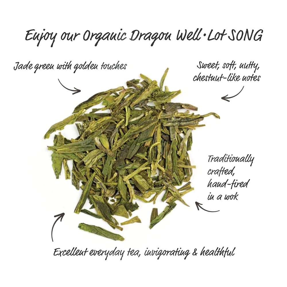 Silk Road Teas Organic Loose Leaf Green Tea Dragon Well - 1.5 oz - image 2