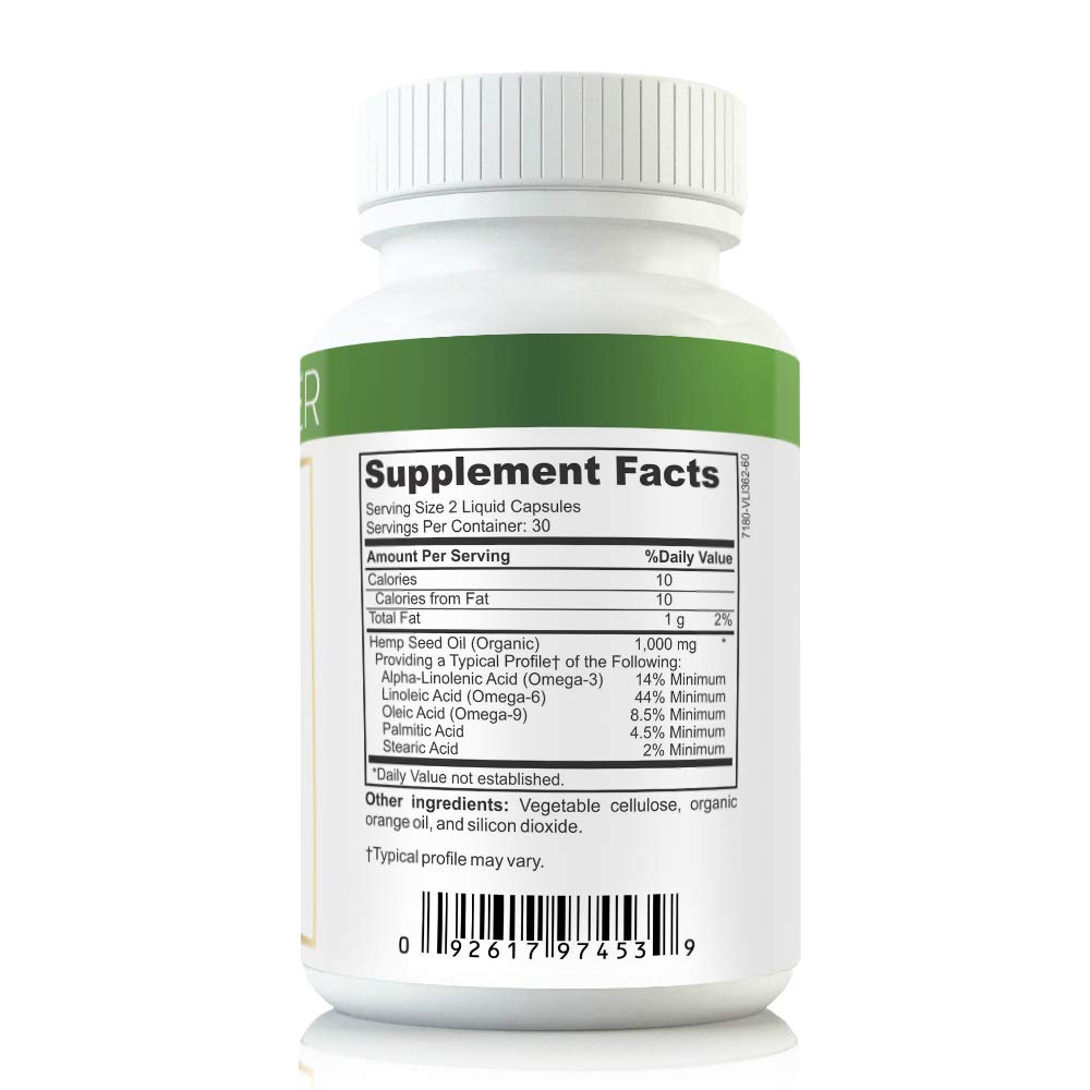Hemp Gainer Weight Gain Pills Appetite Booster - 60 Capsules - image 2