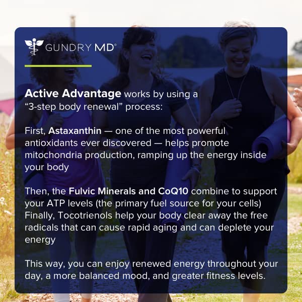 Gundry MD Active Advantage Astaxanthin CoQ10 - 30 Capsules - image 4