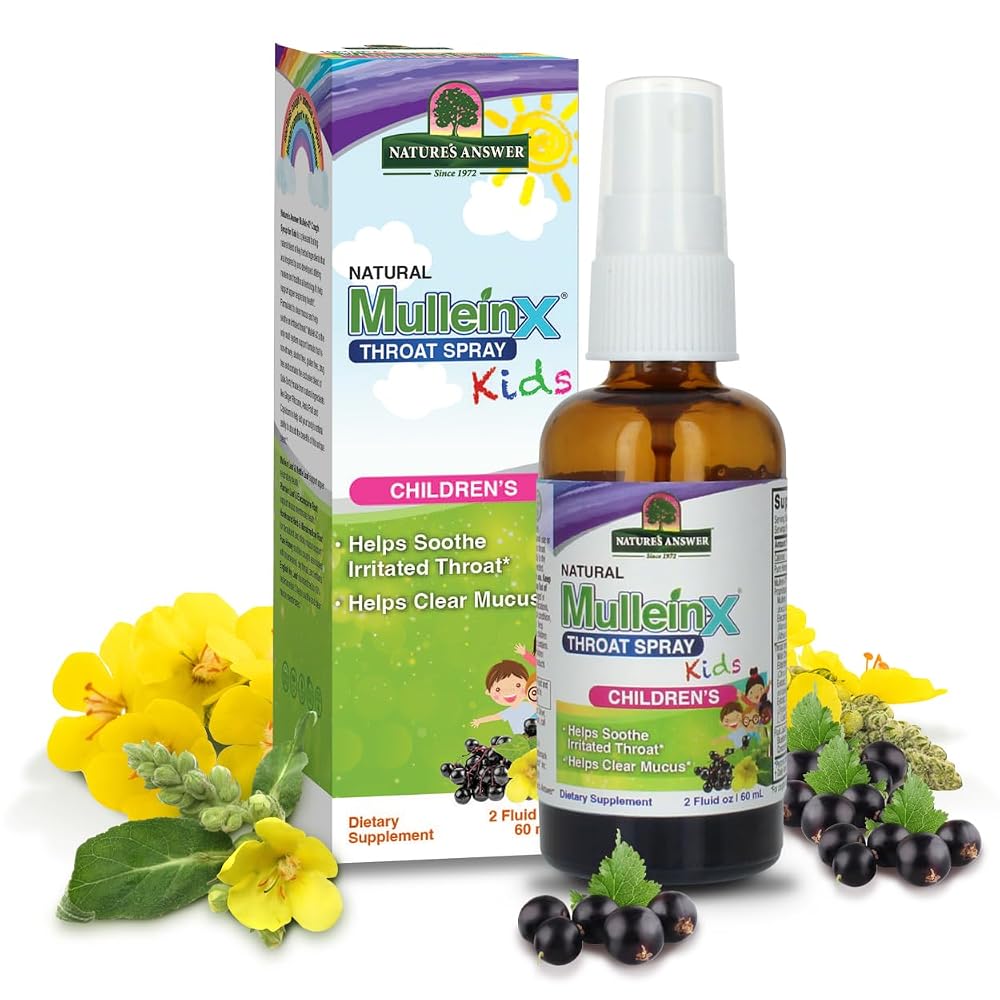 Nature's Answer Mullein X Kids Throat Spray - 2 Fl Oz