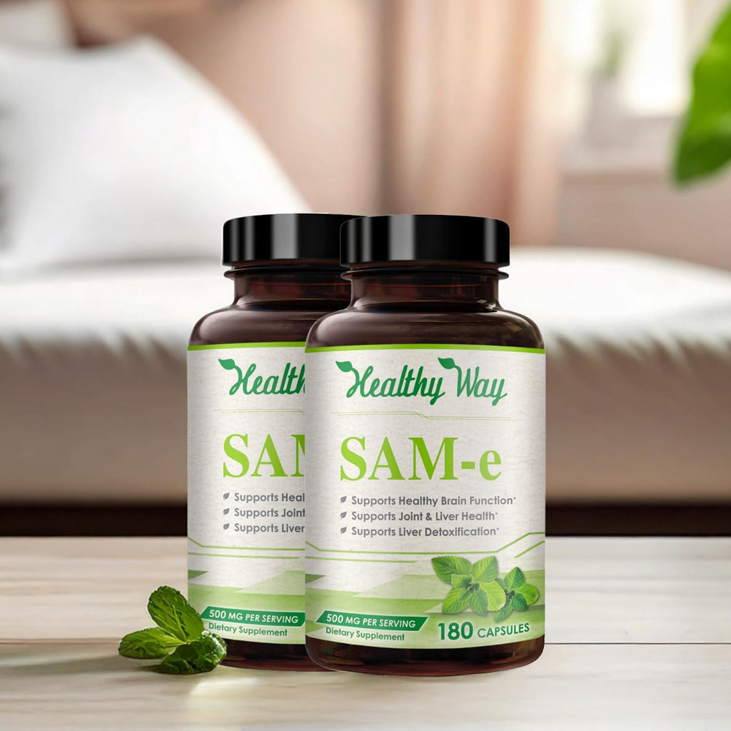 HealthyWayRx 500mg SAM-e Supplement - High Strength 500mg