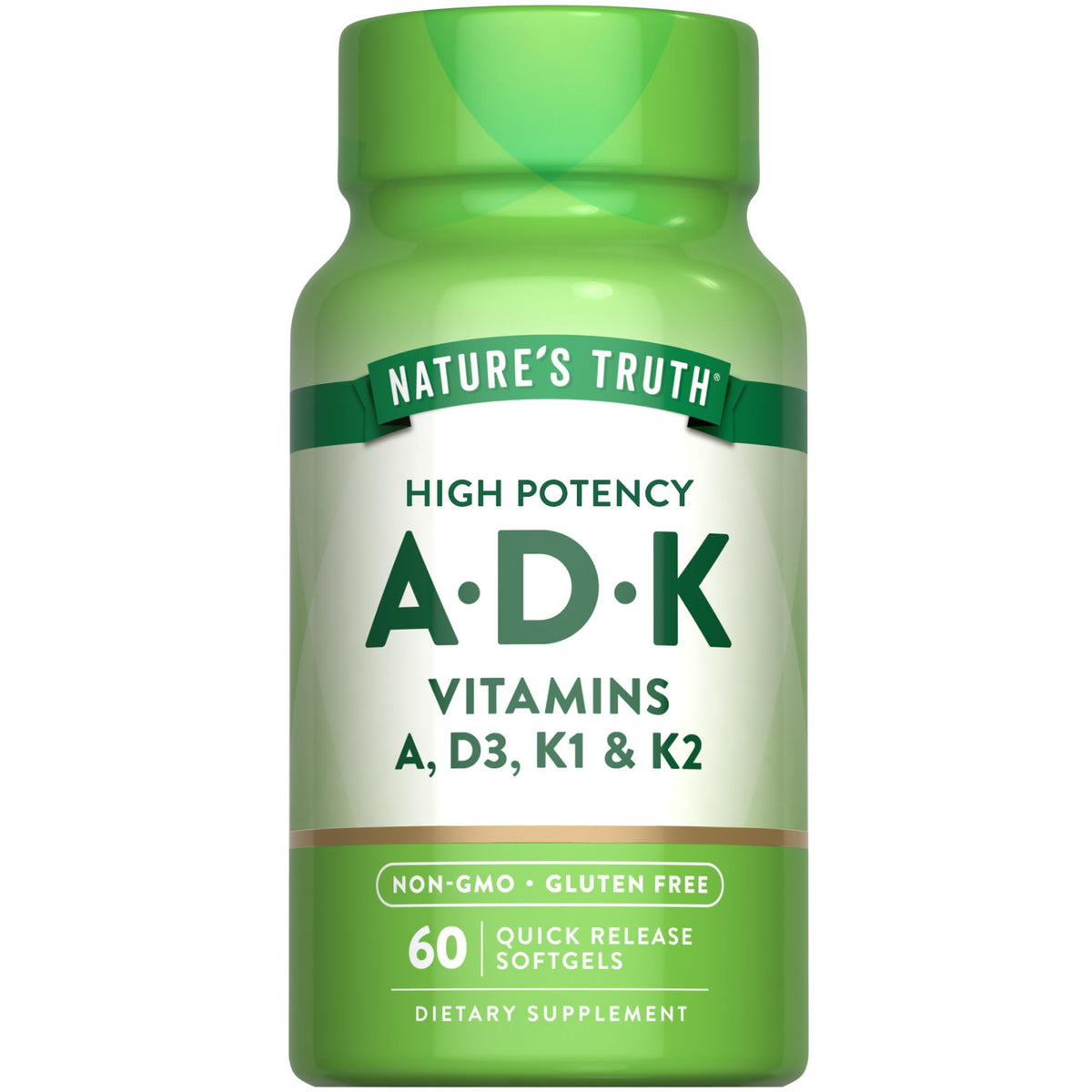 Nature's Truth Vitamin ADK - 60 Softgels