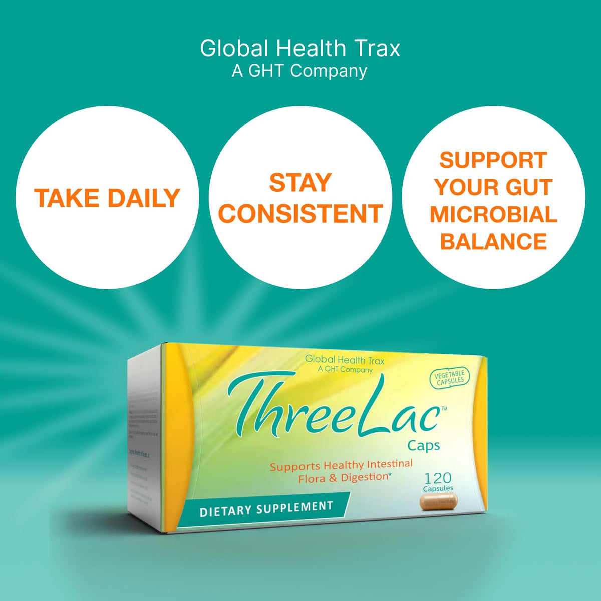 GHT Global Health Trax Global Health Trax GHT - ThreeLac Probiotic