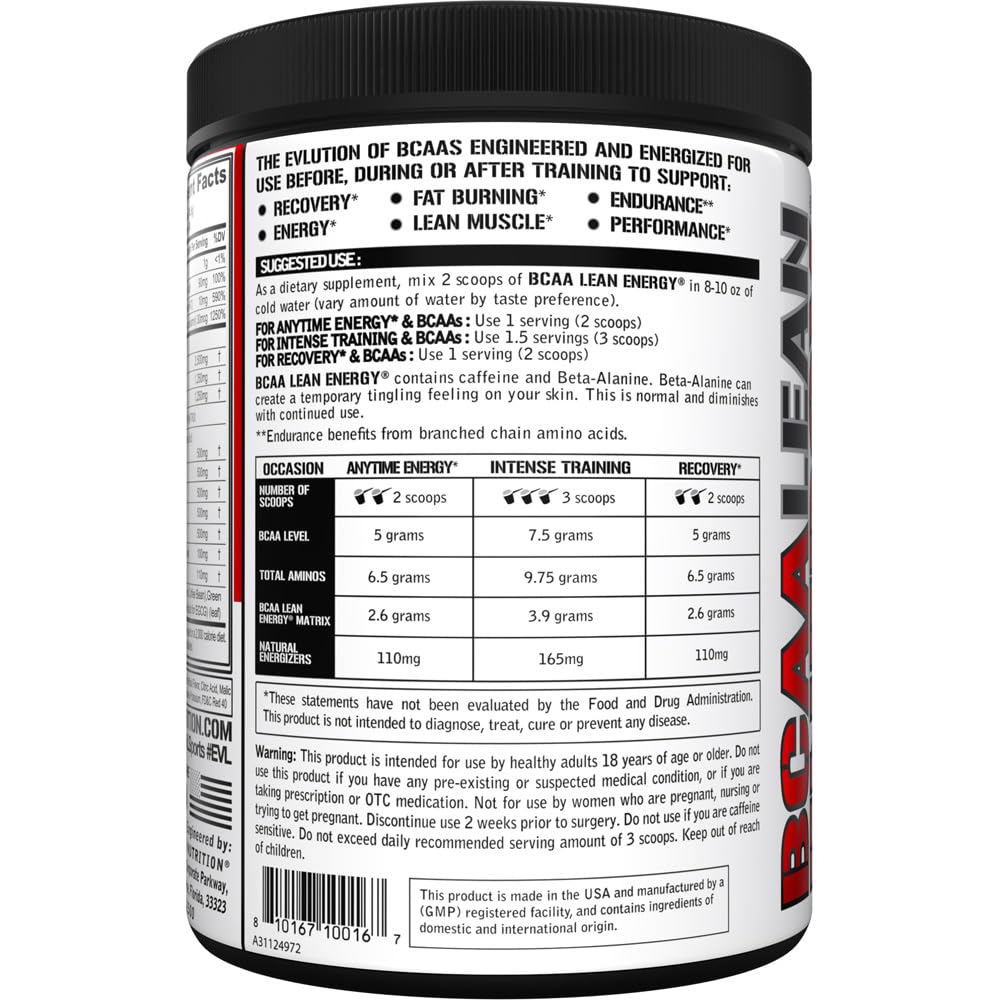 Evlution Nutrition BCAA Lean Energy - Energizing Amino Acid