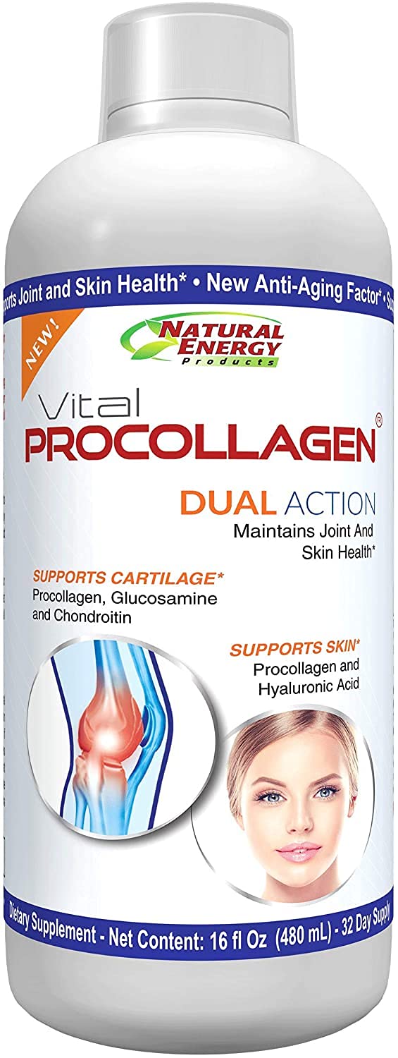 Natural Energy Vital Procollagen - Liquid Hydrolyzed Collagen Protein