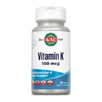KAL Vitamin K1 100 Mcg Tablets for Bone Support - 100 Tablets