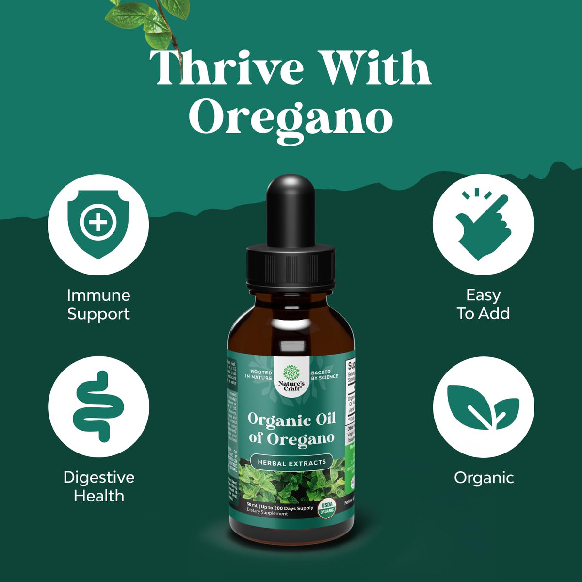 Natures Craft Organic Oregano Oil Drops