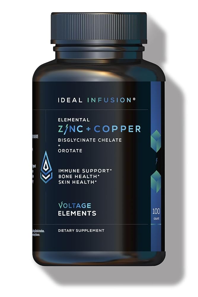 Ideal Infusion Zinc Bisglycinate & Orotate 50mg - 100 Capsules