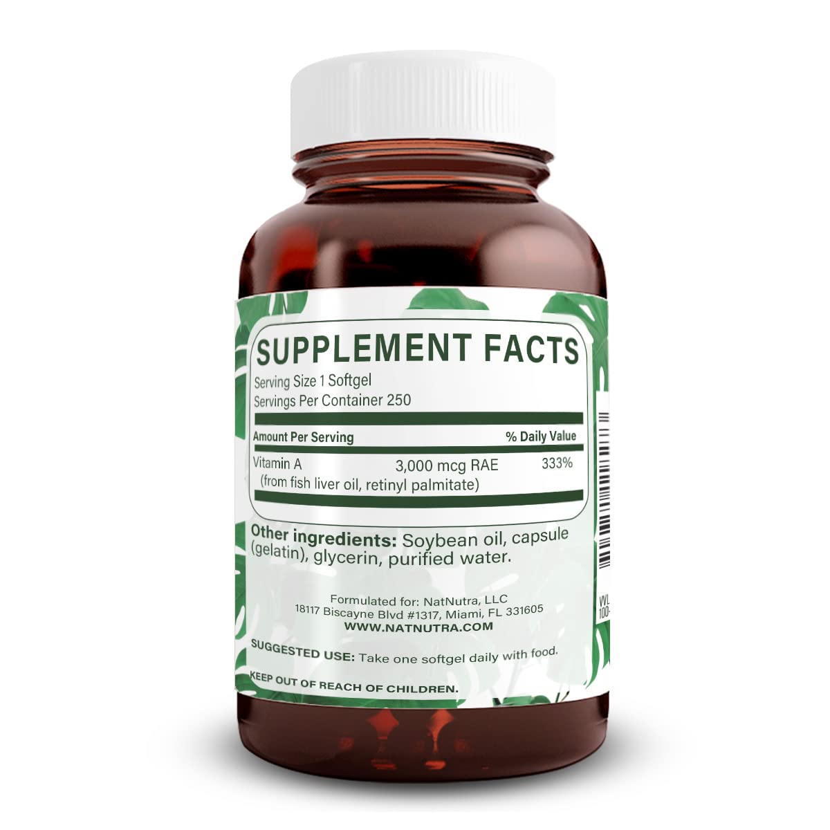 Natural Nutra Vitamin A 10,000 IU Parent