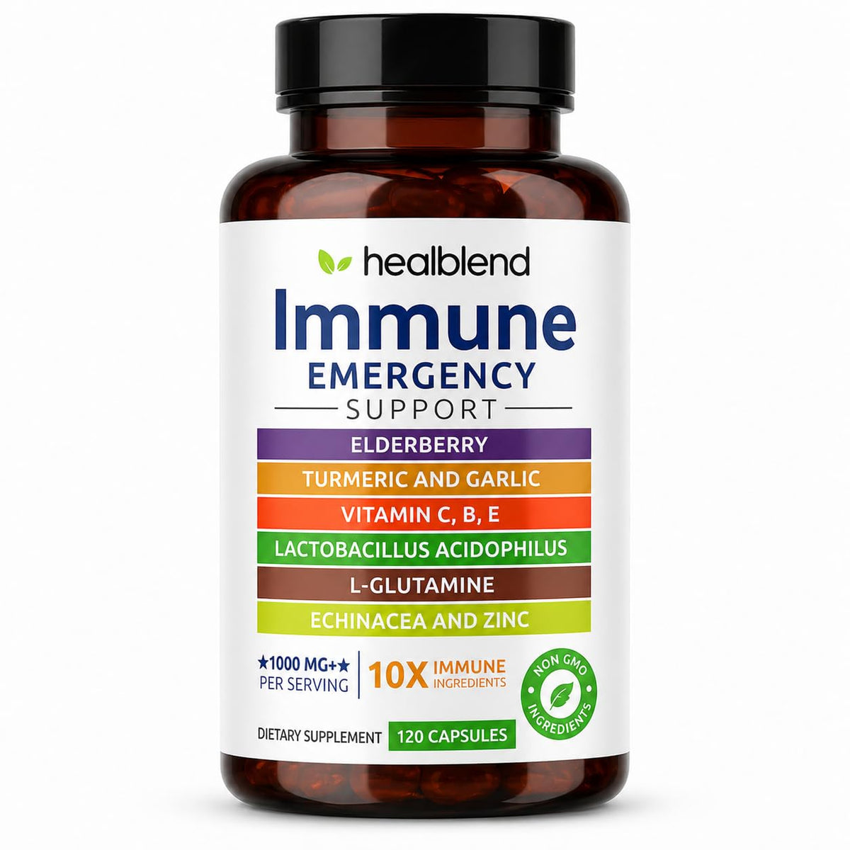 healblend 10 in 1 Immune Support Supplement with Elderberry & Zinc