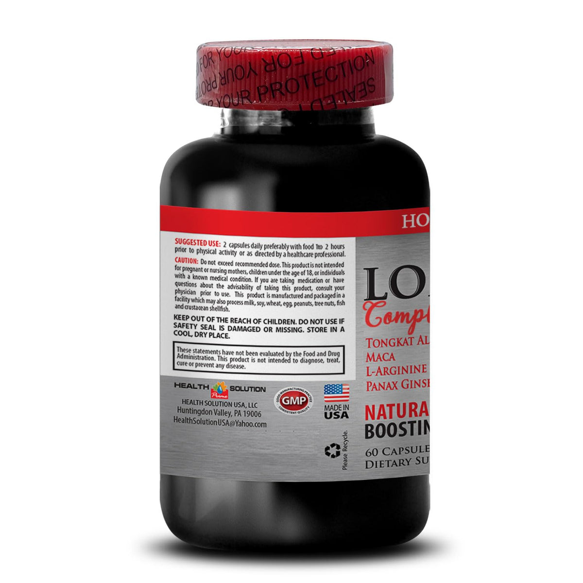 Health Solution Prime Tongkat Ali Extract Capsules - 120 Capsules - image 3