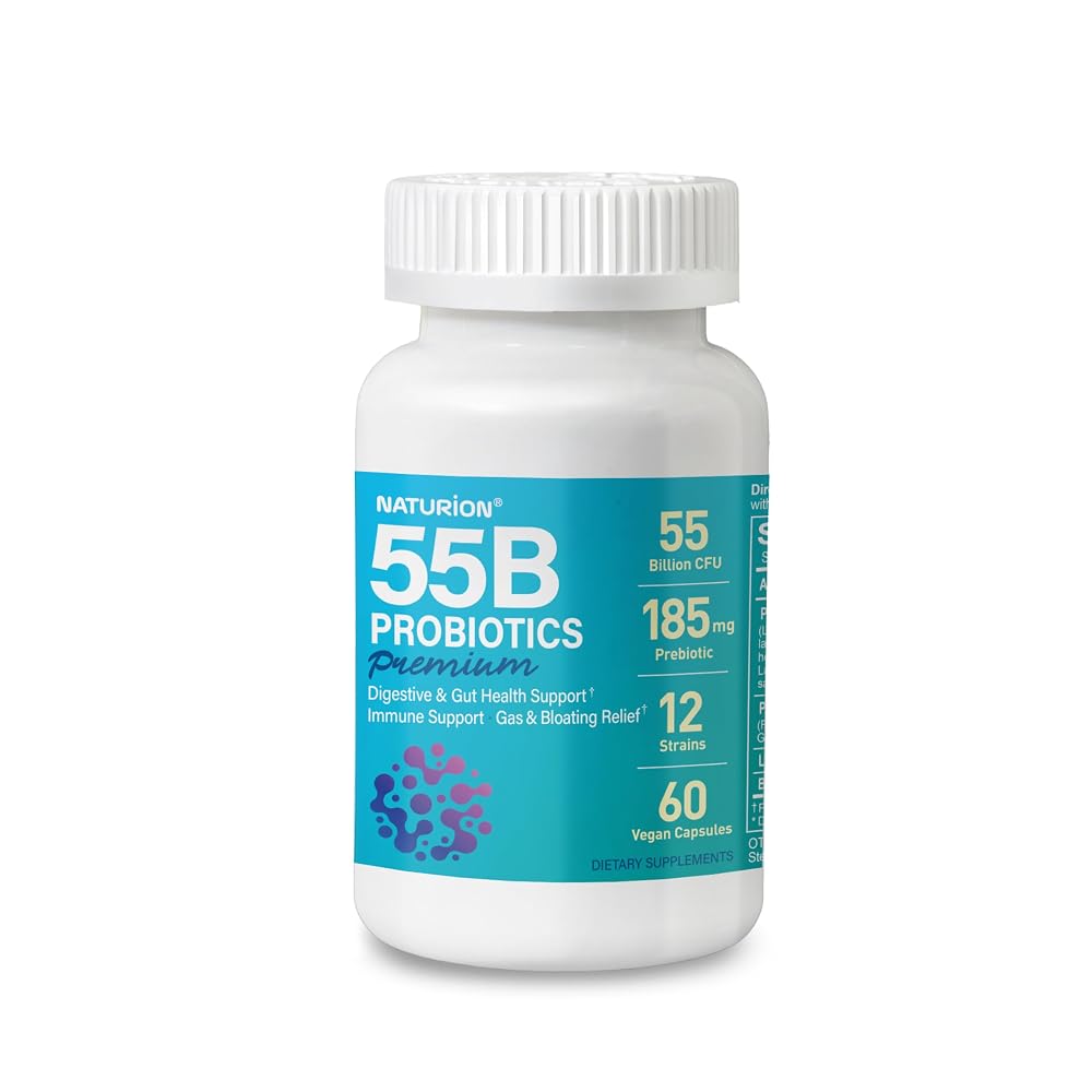 NATURION 55B Probiotics Premium 55 Billion CFU - 60 Capsules
