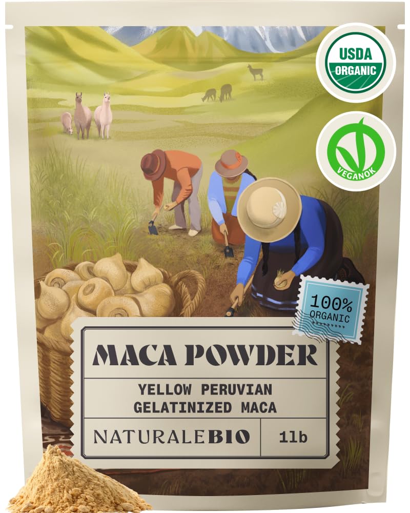 NaturaleBio Maca Powder Organic Peruvian