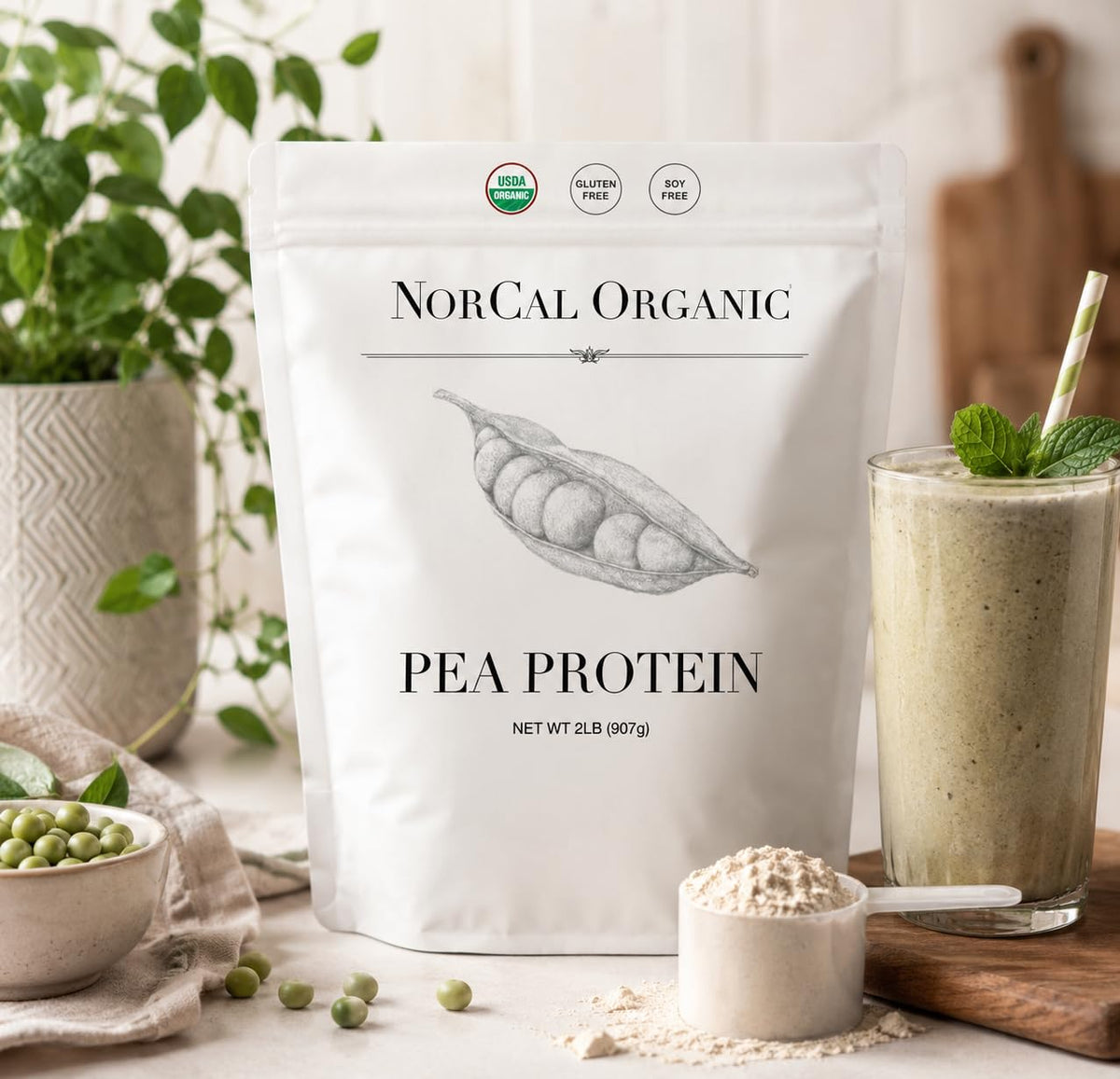 NorCal Organic Pea Protein Isolate Unflavored Vegan - 2 lb - image 6