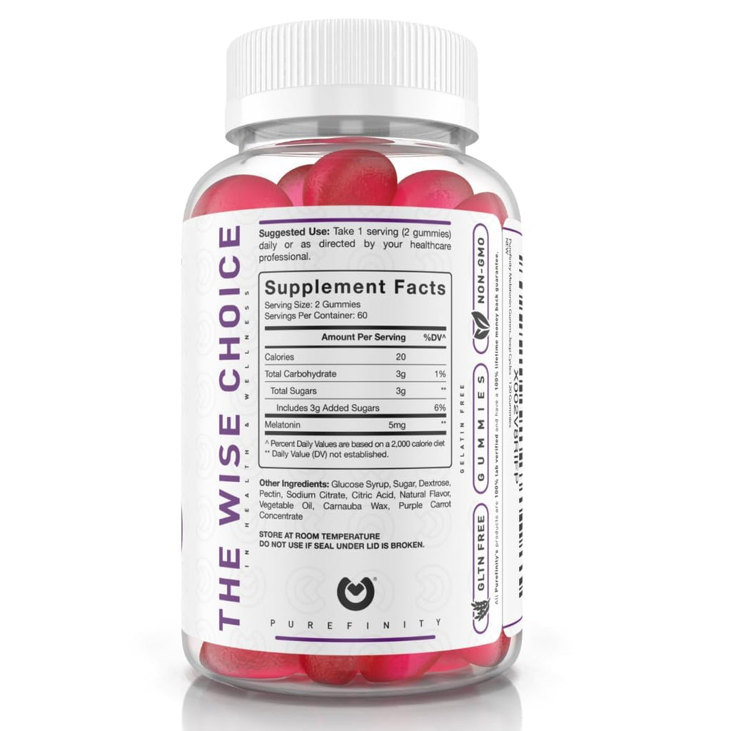 PUREFINITY Kids Melatonin Gummies 5mg - 120 Gummies - image 6