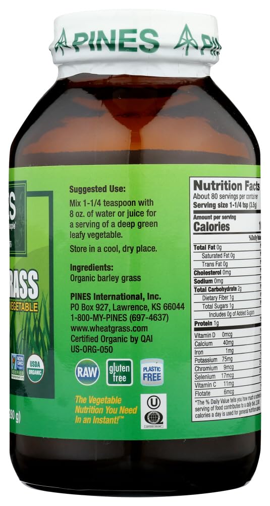 Pines Barley Grass Powder - 10 oz. - image 4