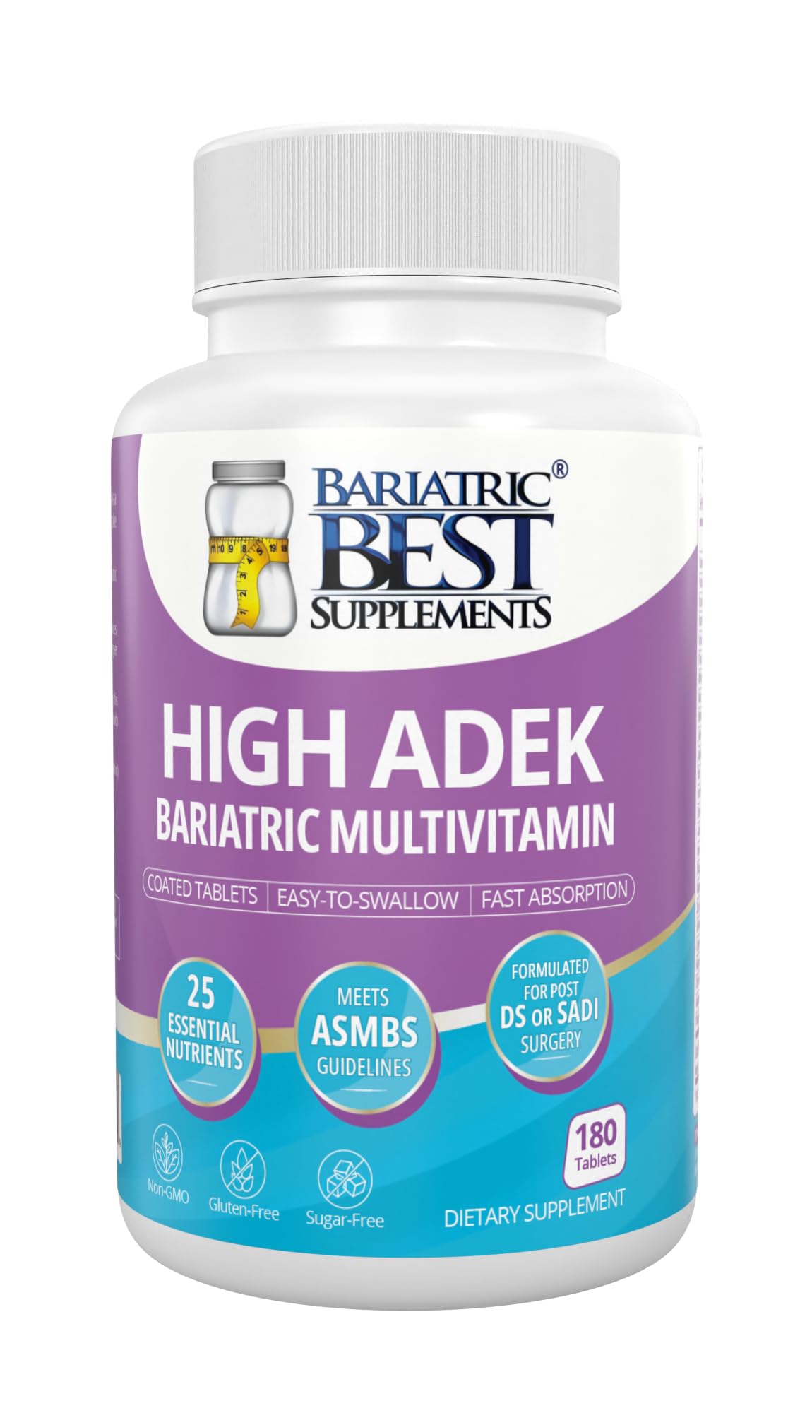 Bariatric Best High ADEK Multivitamin - 180 Tablets