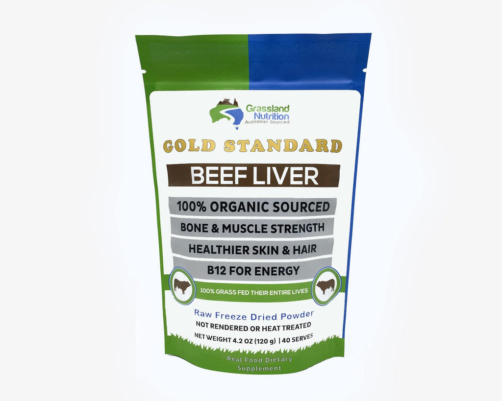 Grassland Nutrition Organic Grass Fed Beef Liver Powder - 120G