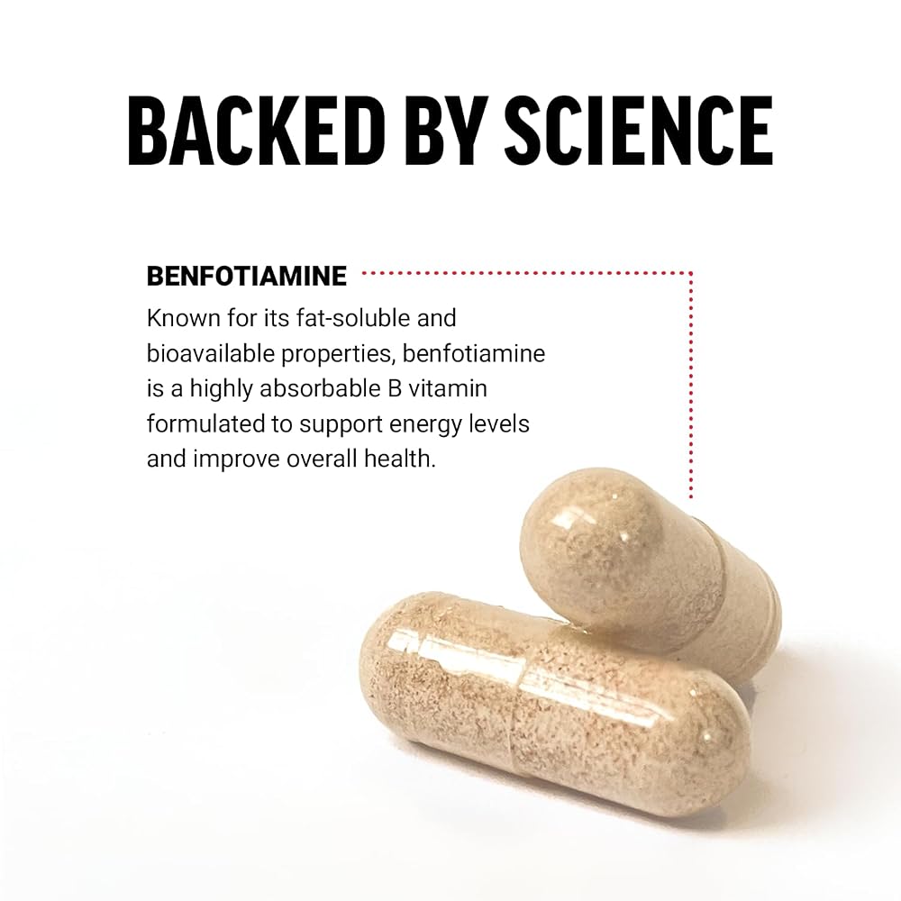 Force Factor Benfotiamine Plus Thiamine Supplement - 90 Capsules - image 3