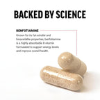 Force Factor Benfotiamine Plus Thiamine Supplement - 90 Capsules - image 3