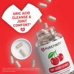 PUREFINITY Tart Cherry Capsules Uric Acid Flush Extract - 180 Count - image 2
