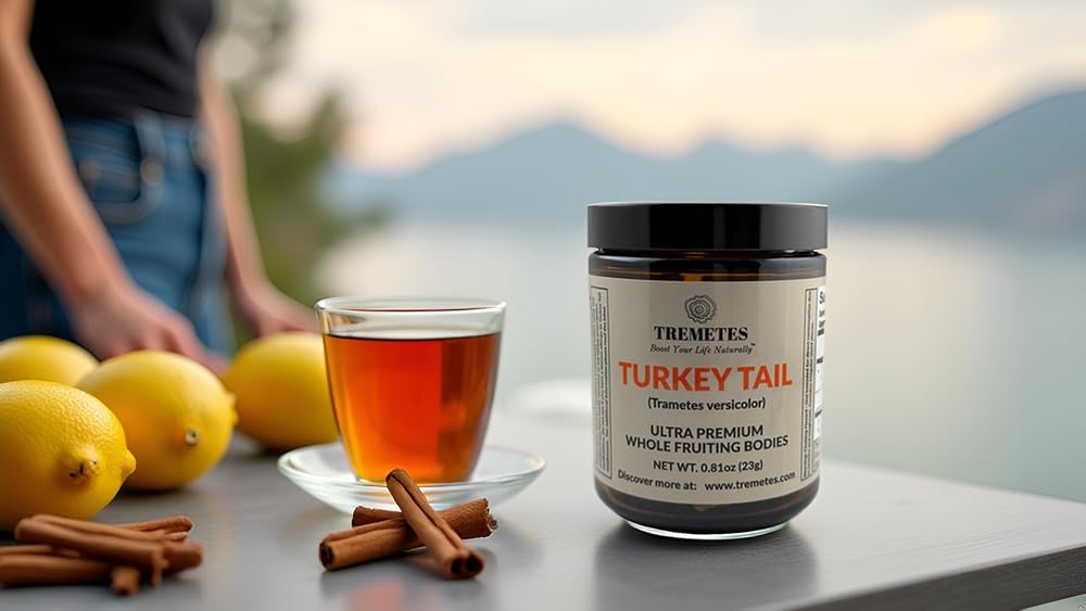 Tremetes Turkey Tail Mushroom Fruiting Body - 8oz Jar - image 3