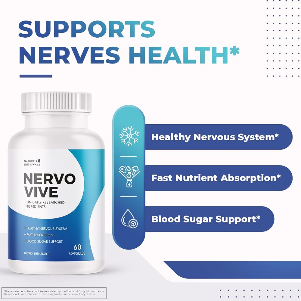 Nature's NutriWave Nervovive Nerve Support Capsules - 60 Count - image 2