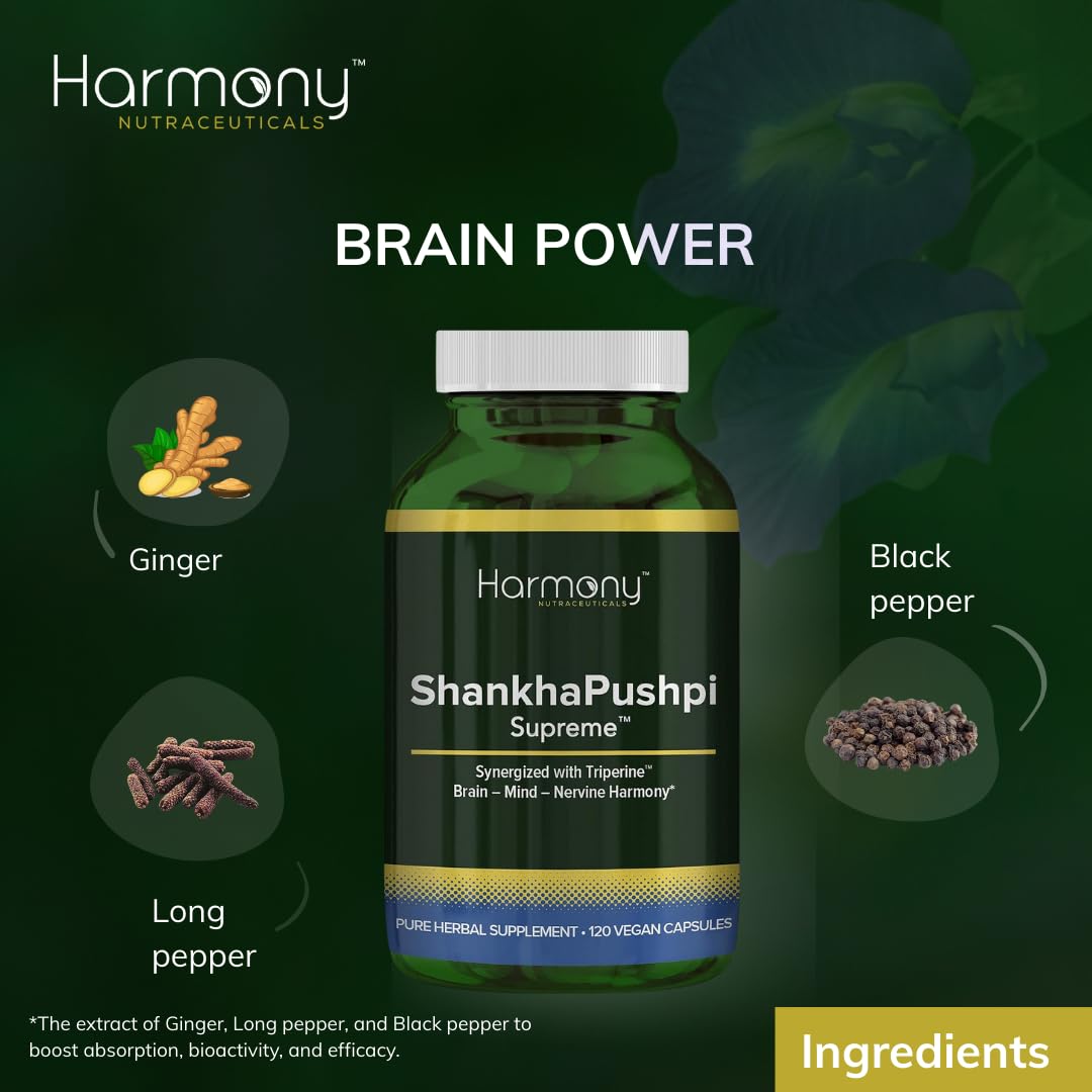 Harmony Nutraceuticals ShankhPushpi Supreme Ayurvedic Herbal Supplement - image 4