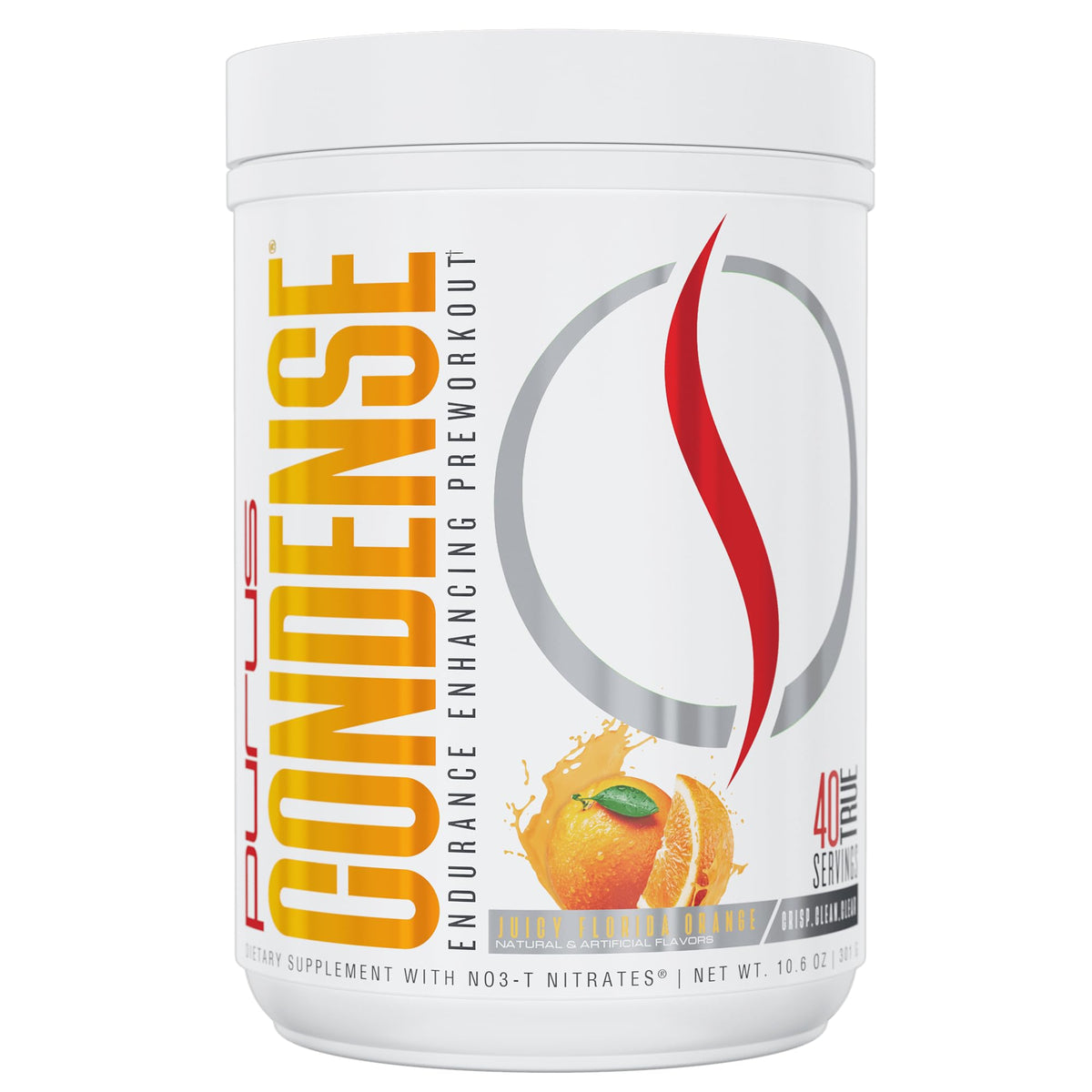 Purus Labs CONDENSE PreWorkout Powder, 40 Servings