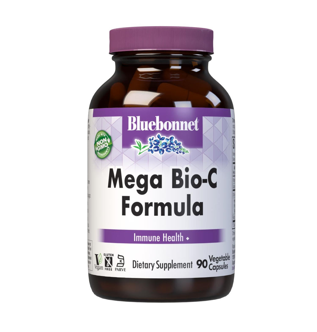 BlueBonnet Mega Bio-C Formula Vegetable Capsules - 90 Count