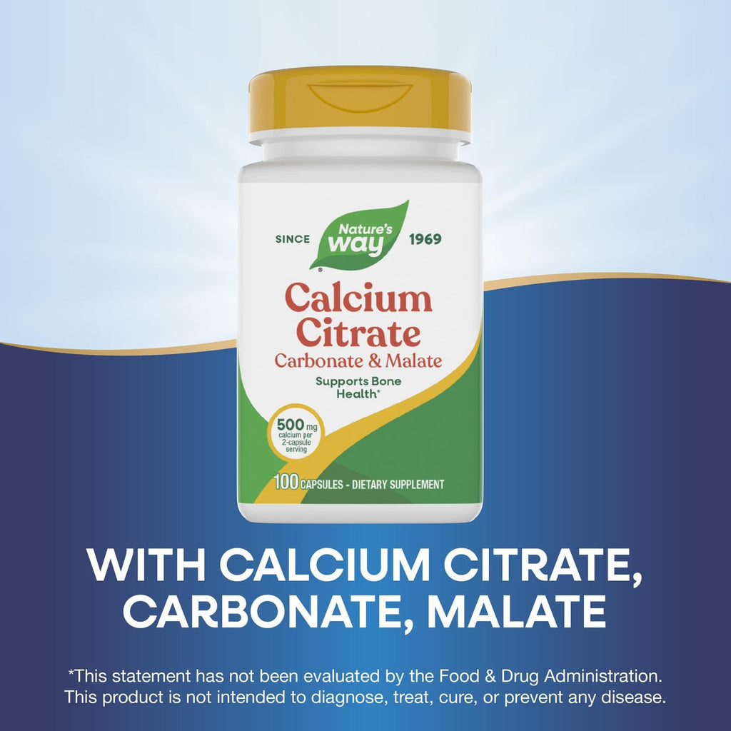 Nature's Way Calcium Citrate Complex, 500 mg per Serving