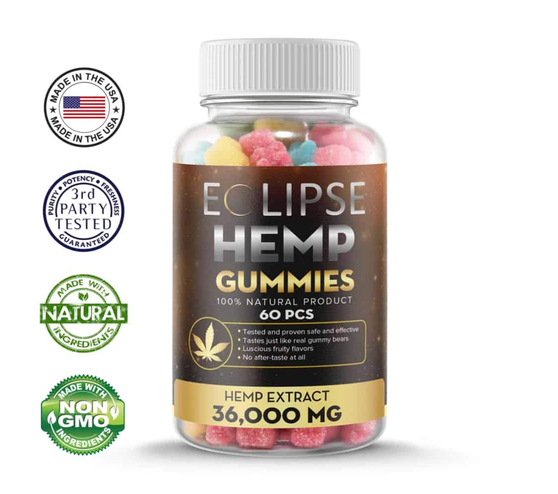 Eclipse Hemp Hemp Gummies 600 MG - 60 Count - image 6