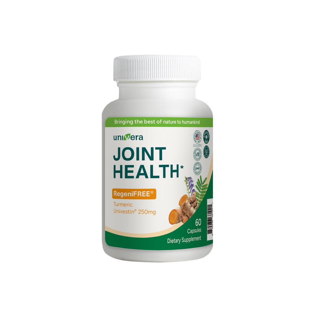 Univera RegeniFREE Turmeric Joint Supplement - 60 Vegetarian Capsules