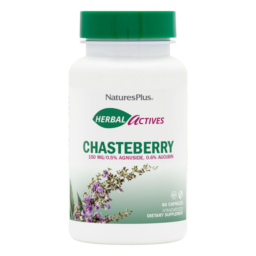 NaturesPlus Herbal Actives Chasteberry - 60 Capsules